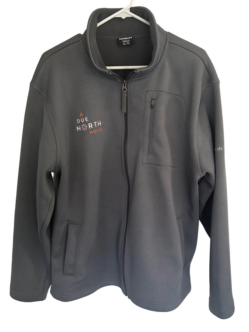 Karbon Men’s Graphite Grey Full Zip Softshell Jacket Size XL